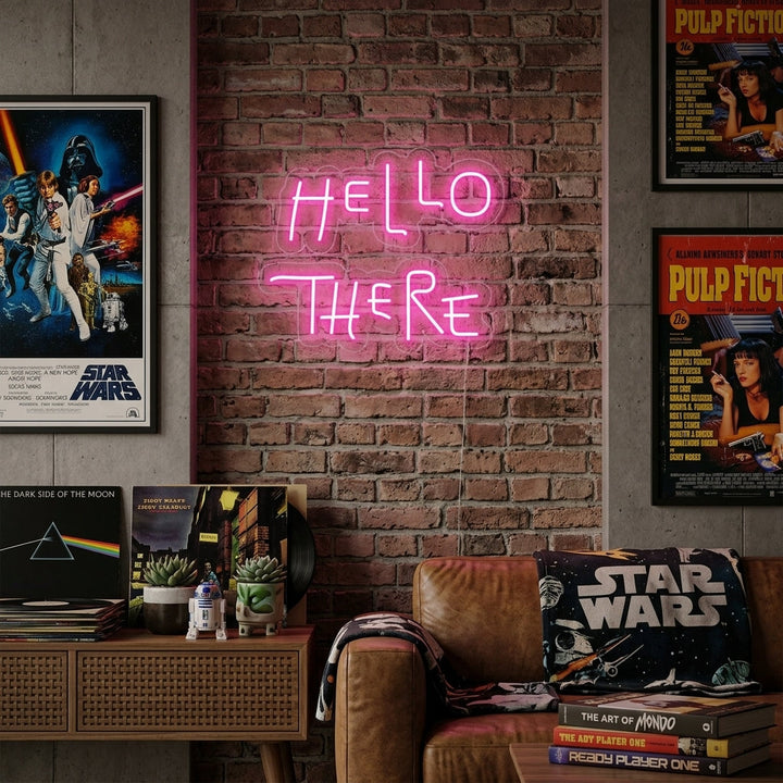 "Hello There" Neonschrift