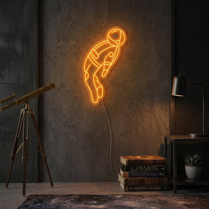"Raumfahrer" Neonschild