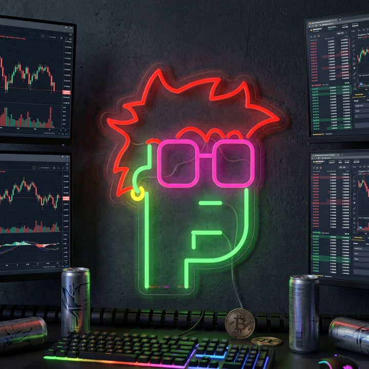 "NTD-Affe" Neonschrift