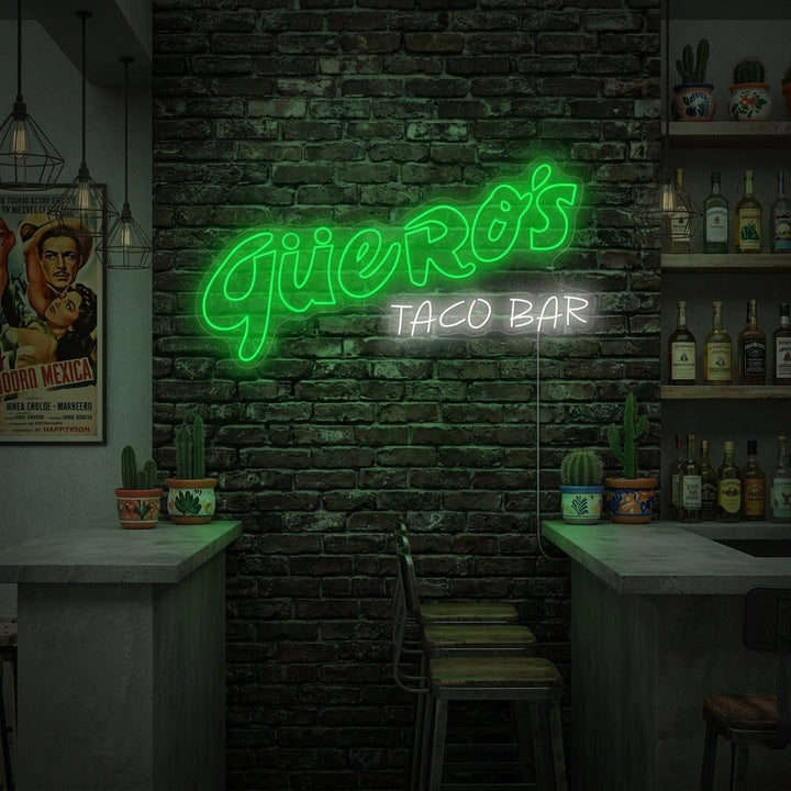 "Güero's Taco Bar" Neonschild
