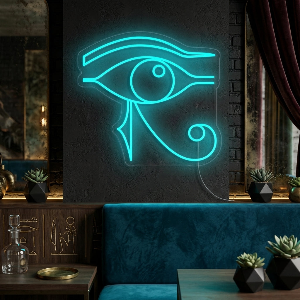 "Ägypten Auge Des Horus" Neonschrift