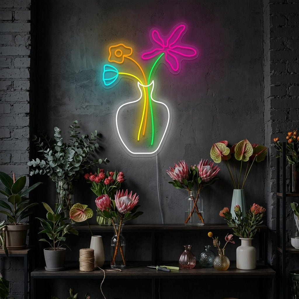 "Blume" Neonschild