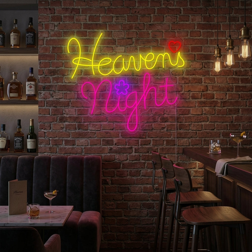 "Heavens Night" Neonschild
