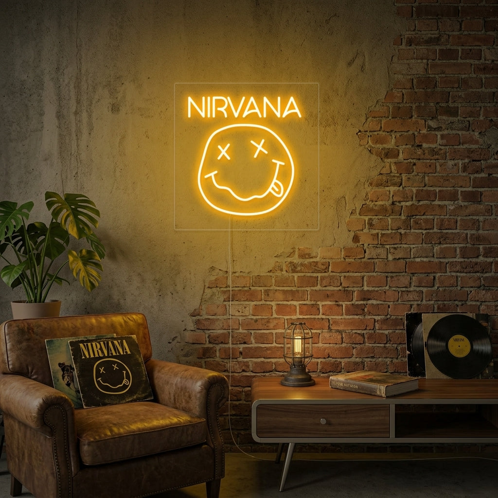 "Nirvana" Neonschrift