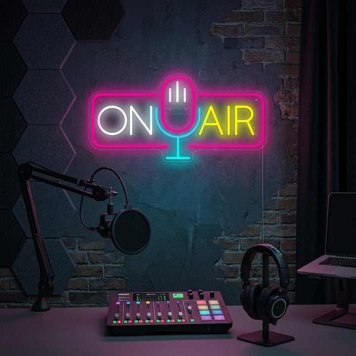 "On Air" Neonschild
