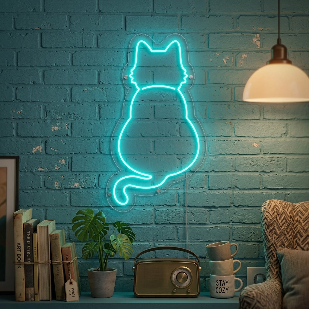 "Katze" Neonschrift