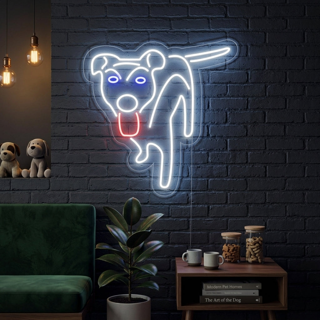 "Hund Logo" Neonschrift