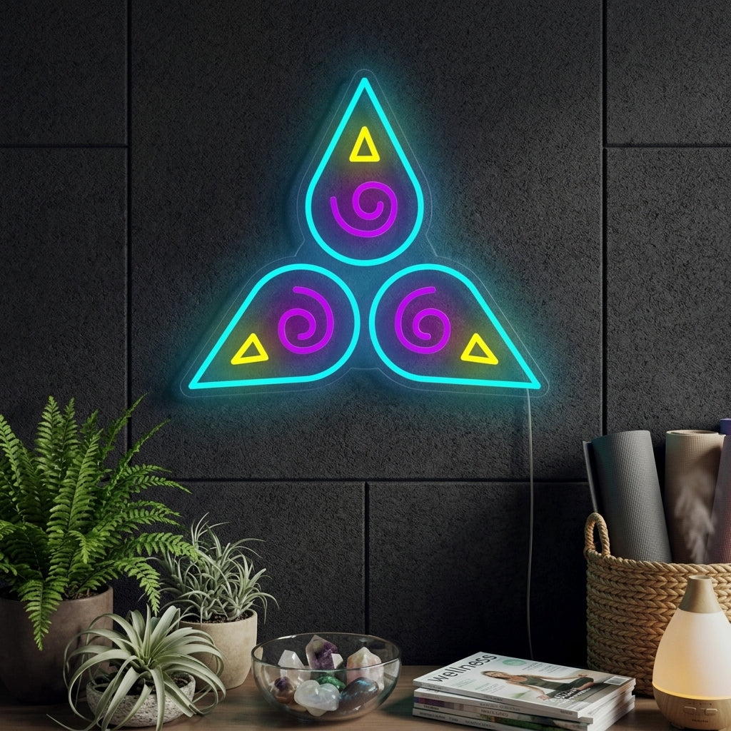 "Spirituell" Neonschrift