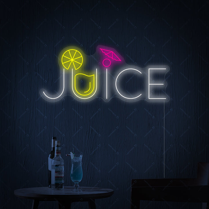 "Juice" Neonschild