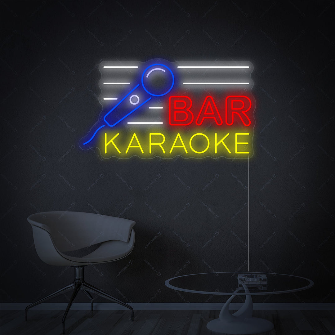 "Karaoke Bar" Neonschild