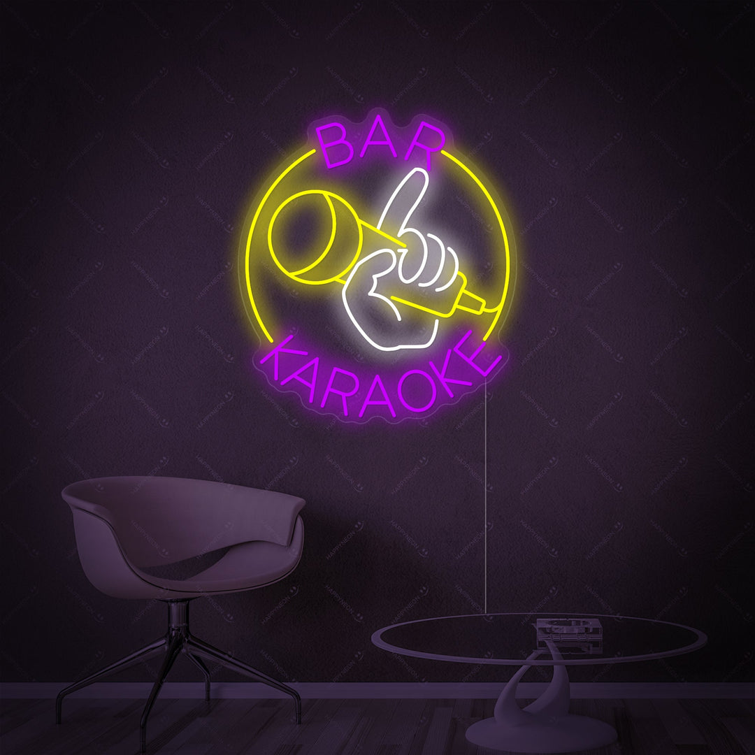 "Karaoke Bar" Neonschild