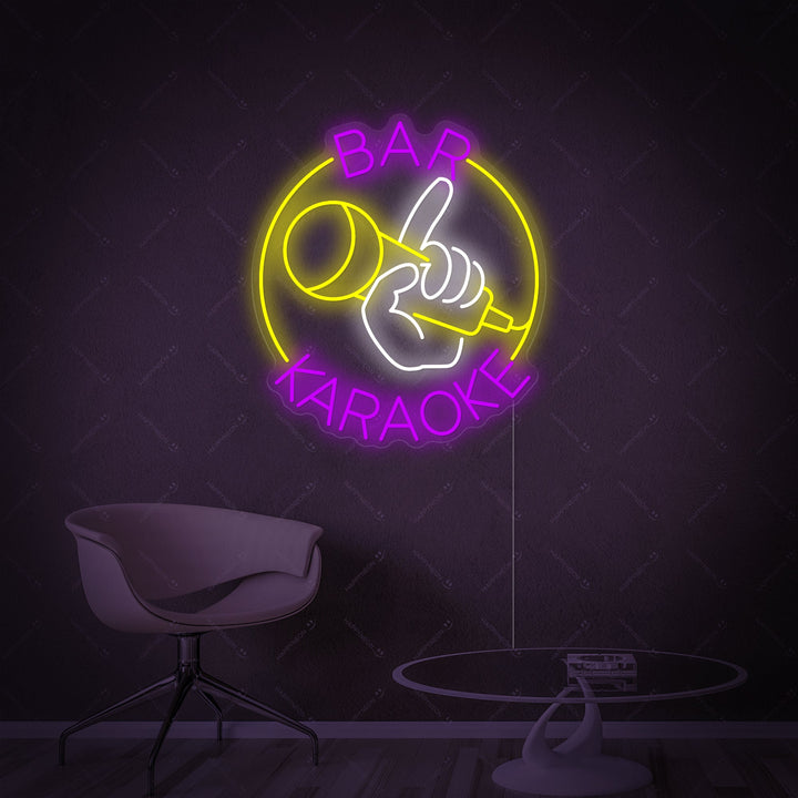 "Karaoke Bar" Neonschild