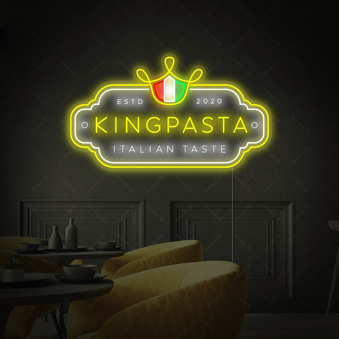 "King Pasta" Neonschild