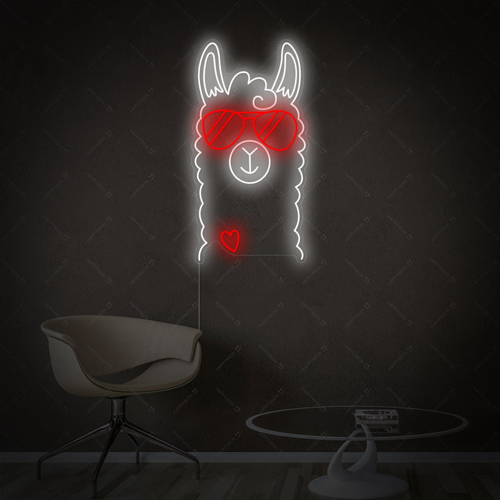 "Lama" Neonschild