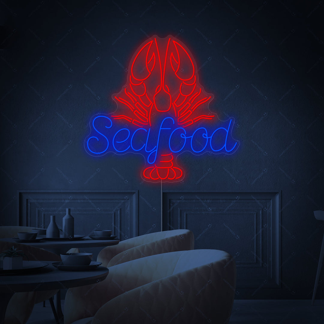 "Seafood" Neonschild