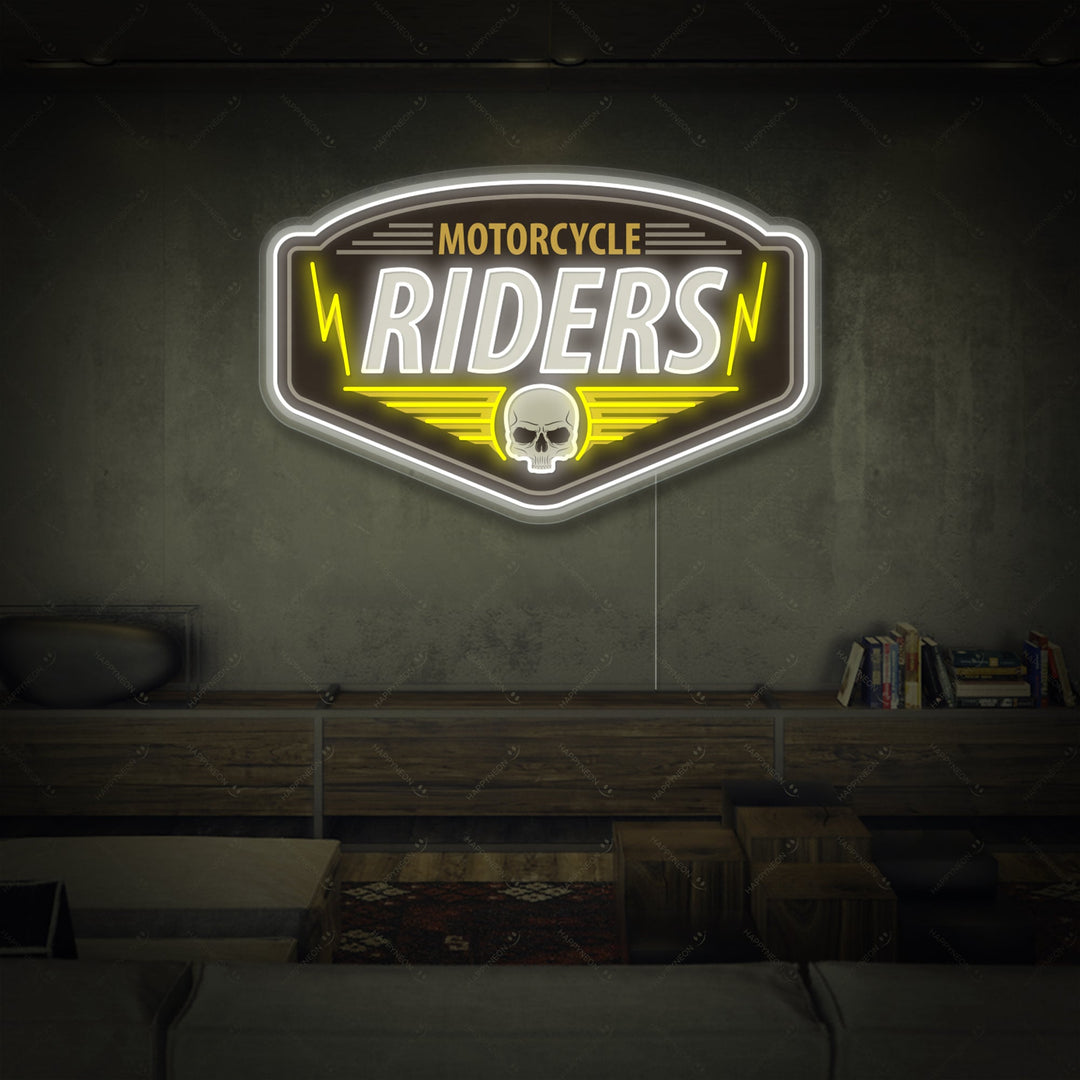 "Motorcycle Riders" Neonschild