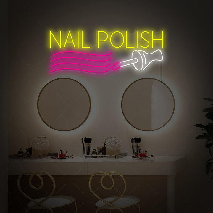 "Nail Polish" Neonschild