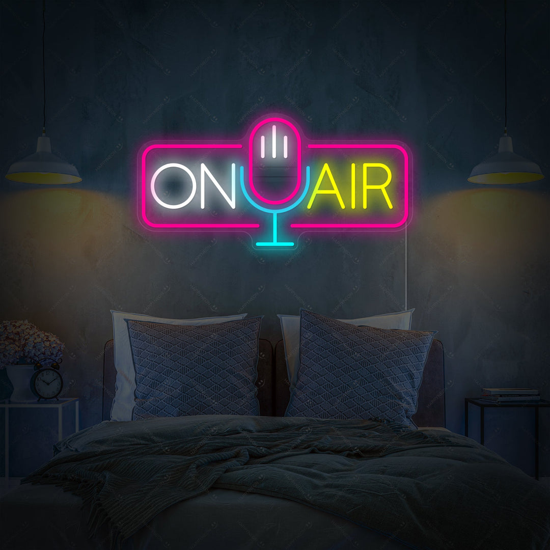 "On Air" Neonschild