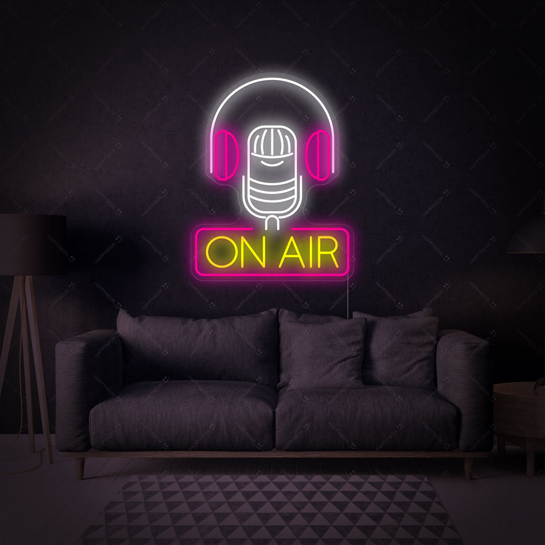 "On Air" Neonschild