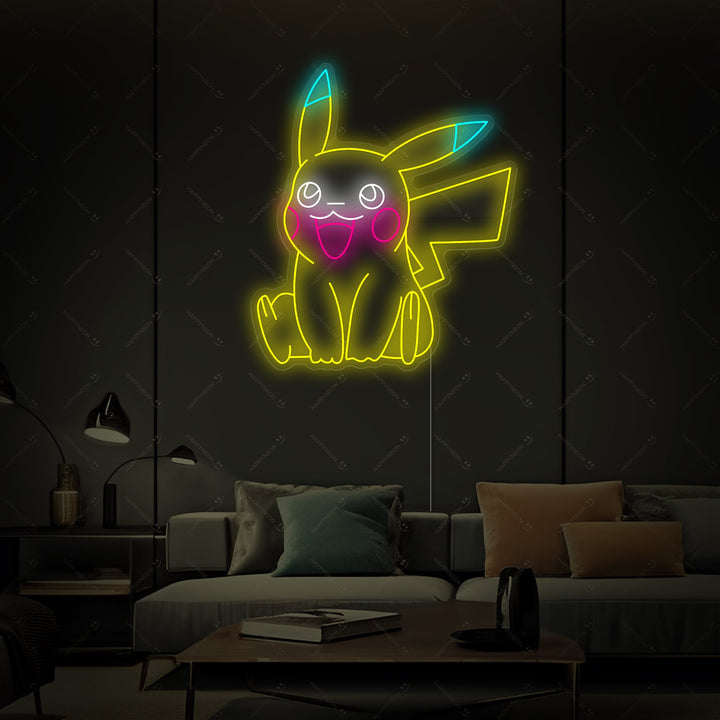 Elektrisches Cartoon Wesen Neonschild