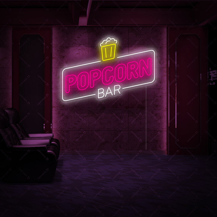 "Popcorn Bar" Neonschild