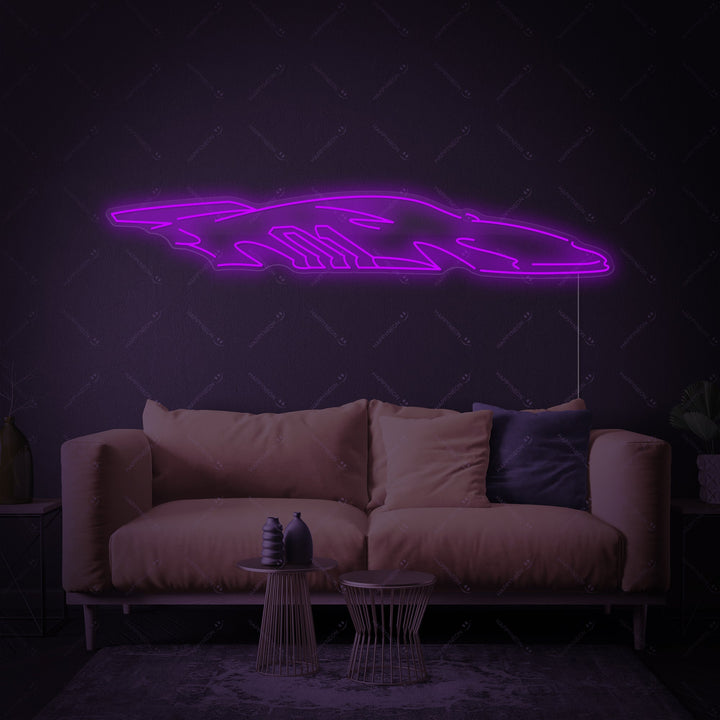 "Rennwagen" Neonschild