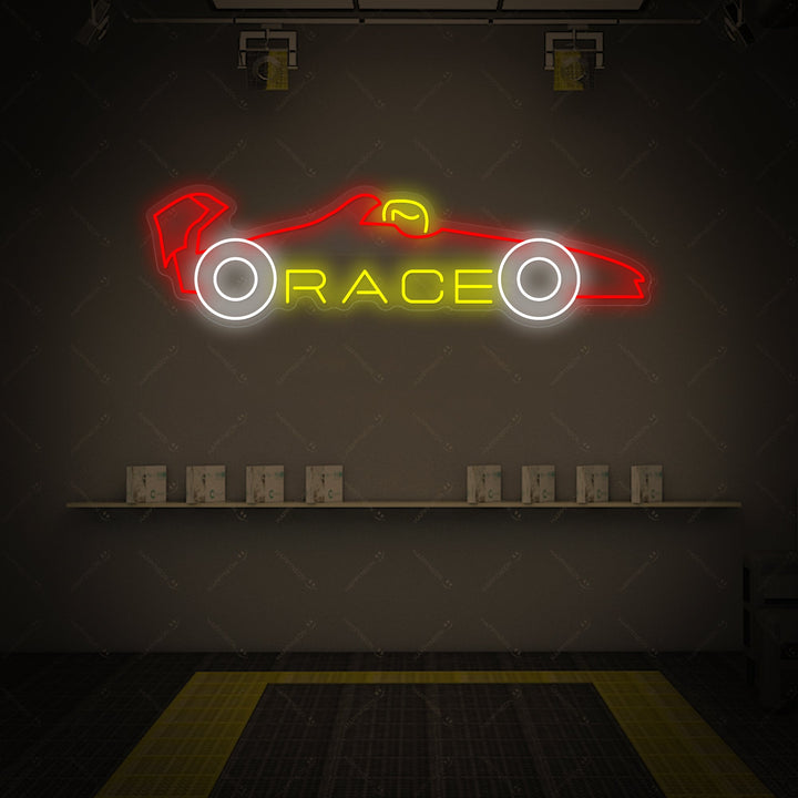 "Race Car" Neonschild