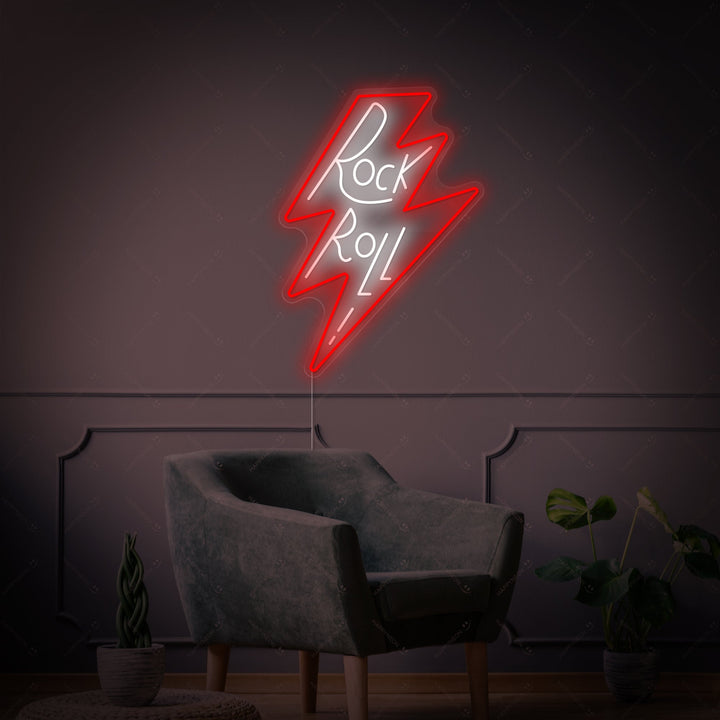 "Rock Roll" Neonschild