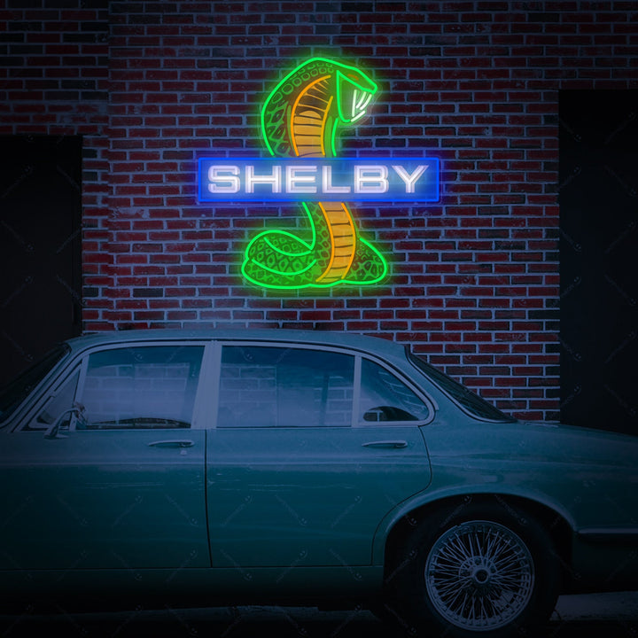 "Shel-Car Cobra" Neonschild