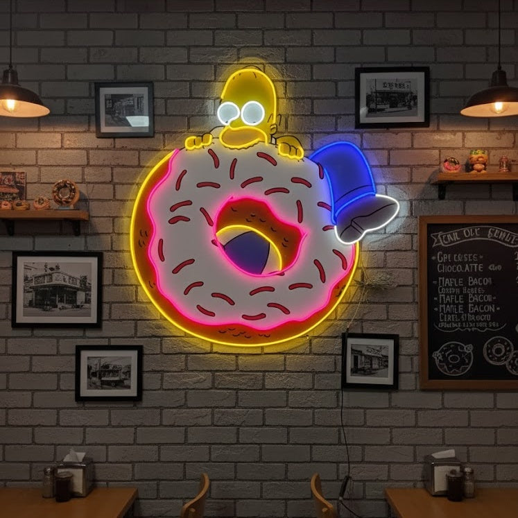 "Simpsons Donut" Neonschild