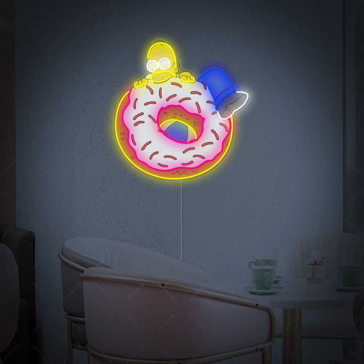 "Simpsons Donut" Neonschild