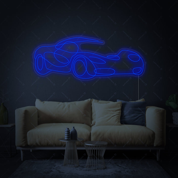 "Sportwagen" Neonschild