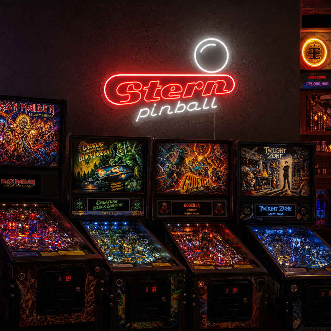 "Stern Pinball" Neonschild