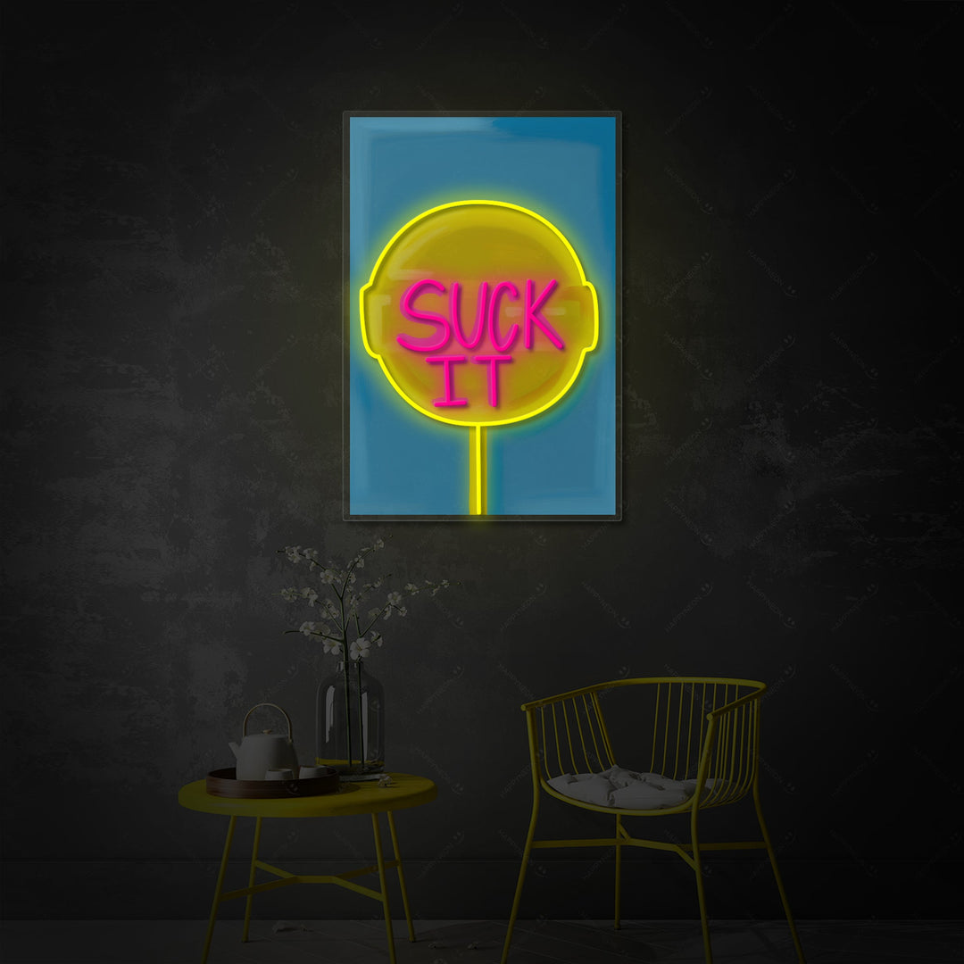 "Suck It" Neonschild