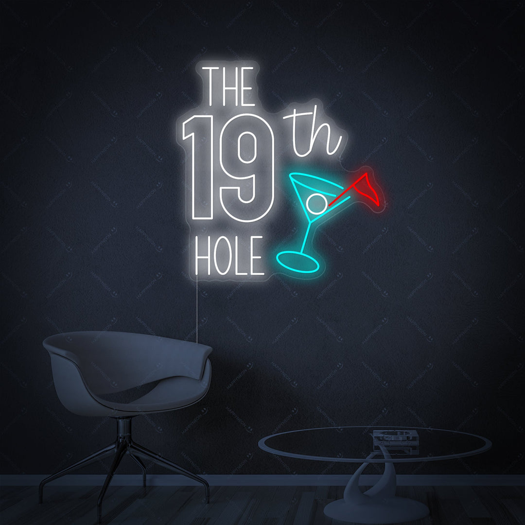 "The 19th Hole Golf" Neonschild