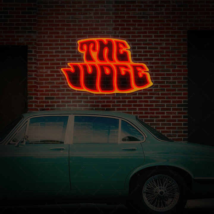 "The Judge" Neonschild