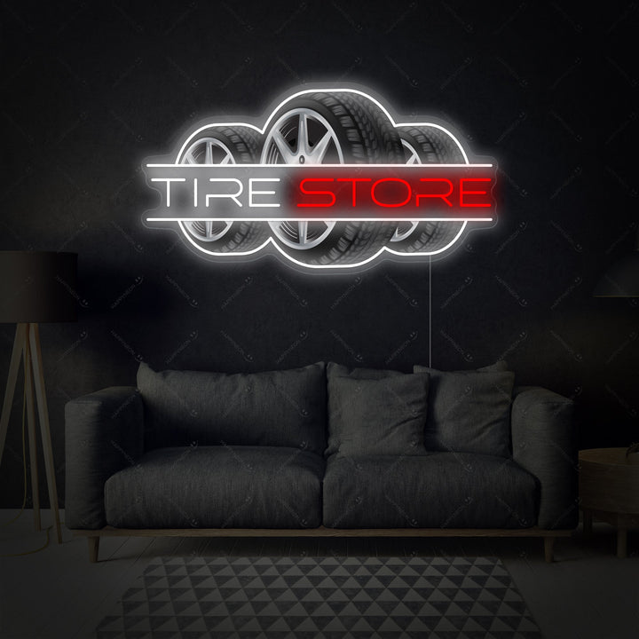 "Tire Store" Neonschild