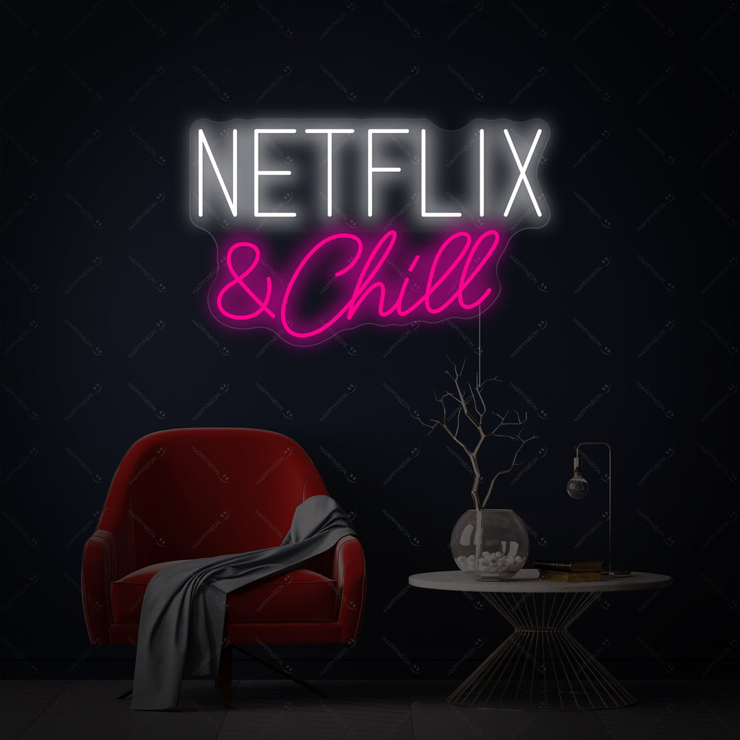 "TV Show & Chill" Neonschild