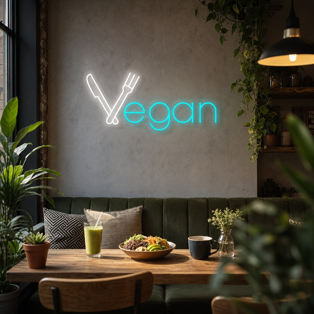 "Vegan" Neonschild