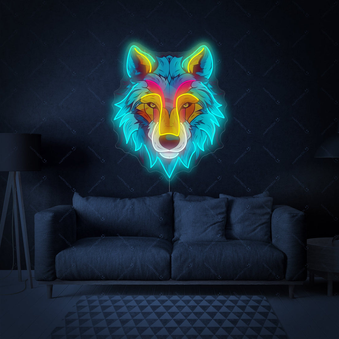"Wolf" Neonschild