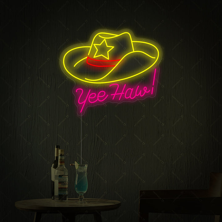 "Yeehaw" Neonschild