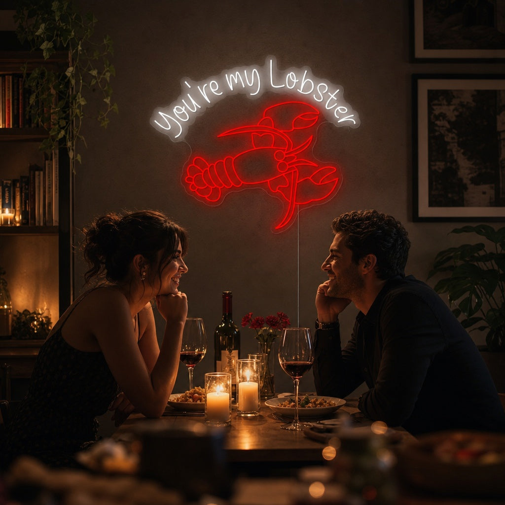 "You're My Lobster" Neonschild