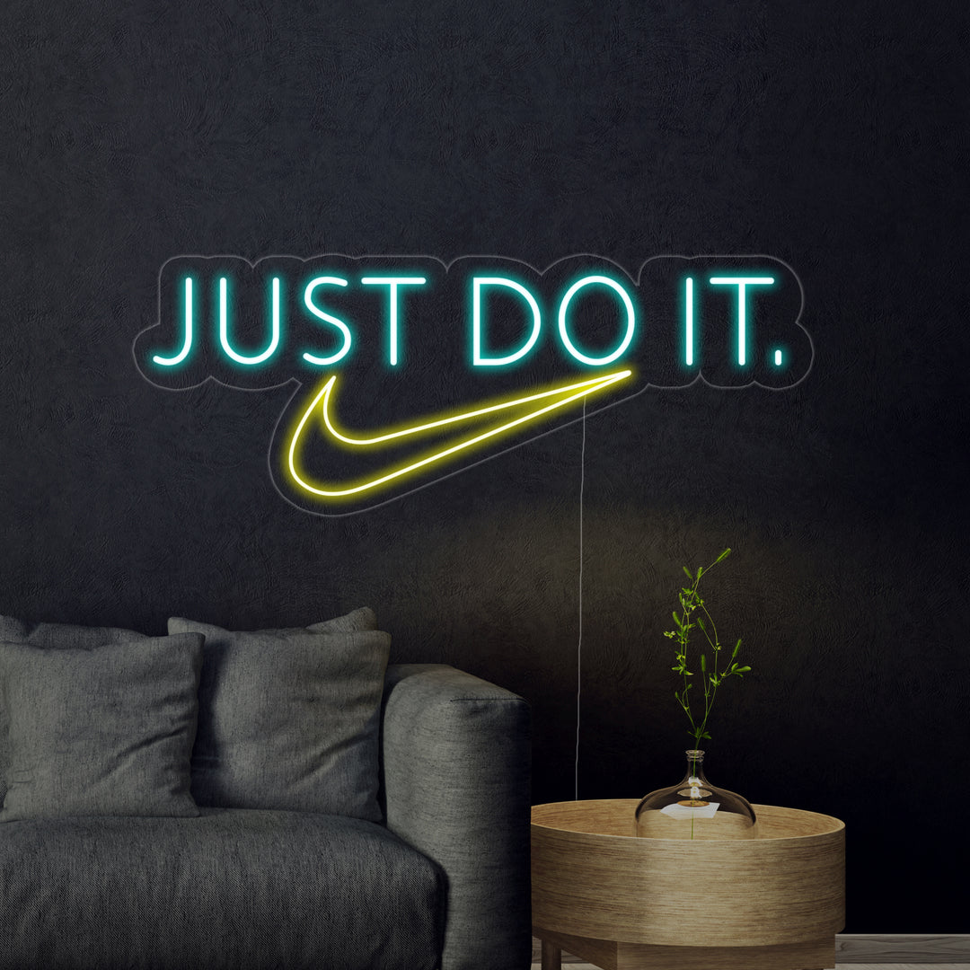 "Just do it" Neonschrift