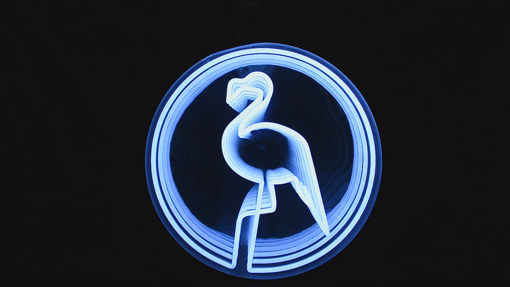 "Flamingo" 3D Unendlichkeits LED Neonschrift