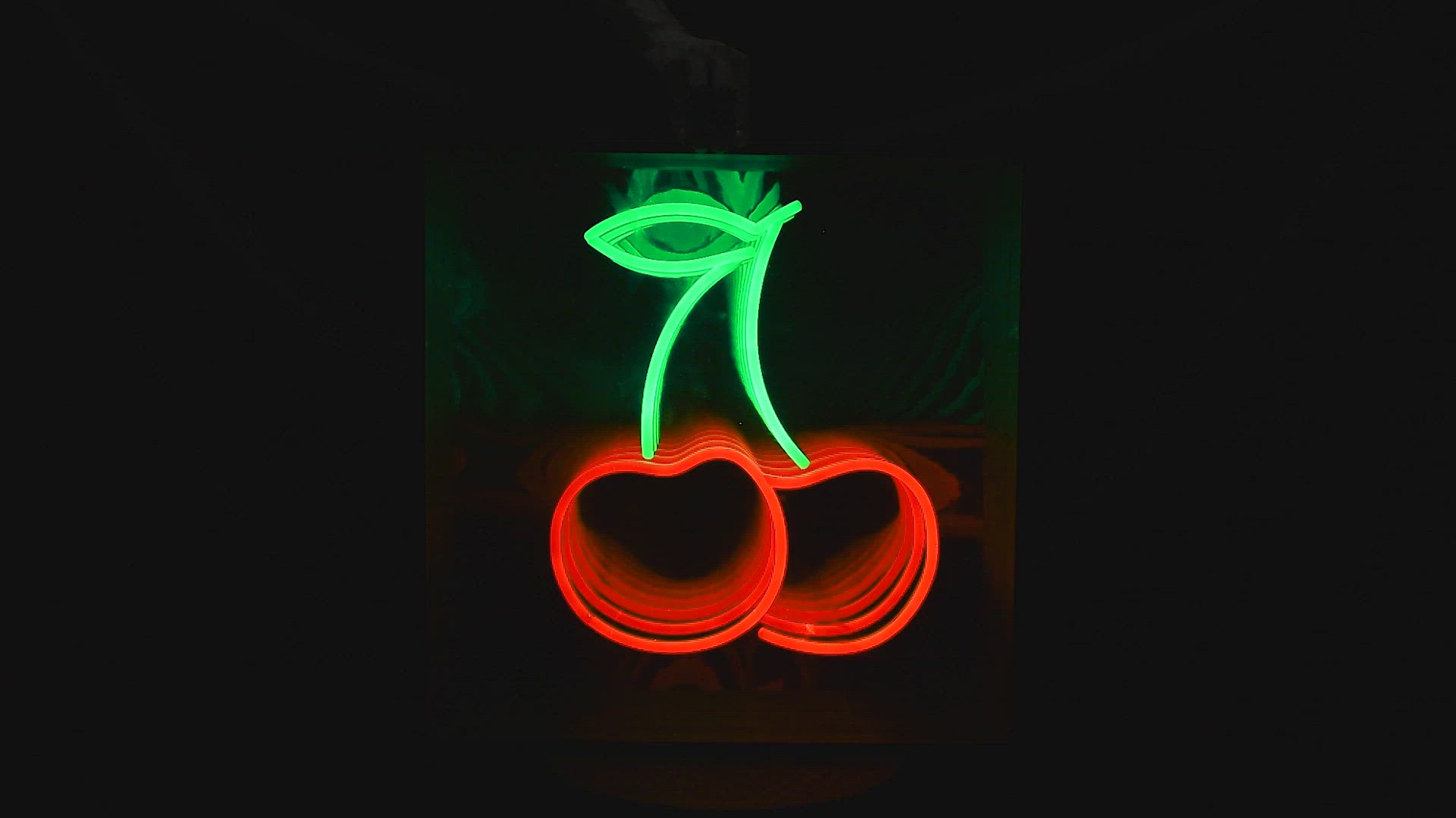 "Kirsche" 3D Infinity LED Neonschrift