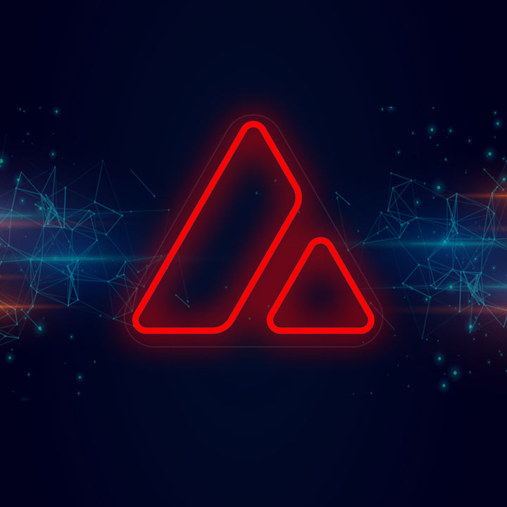 "AVAX Avalanche" Neonschrift