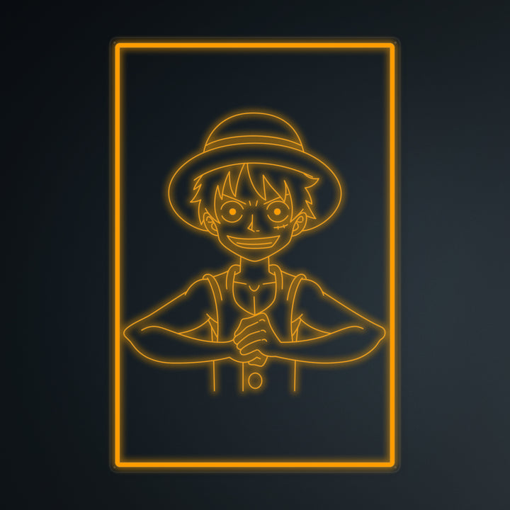 "Anime Monkey D" Mini-Neonschild