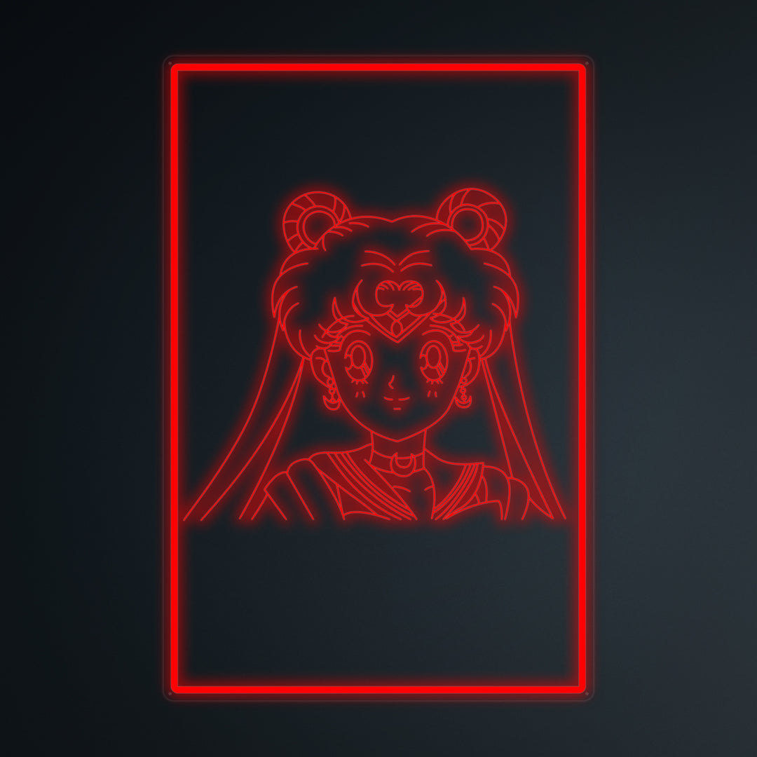 "Anime Sailor Moon" Mini-Neonschild
