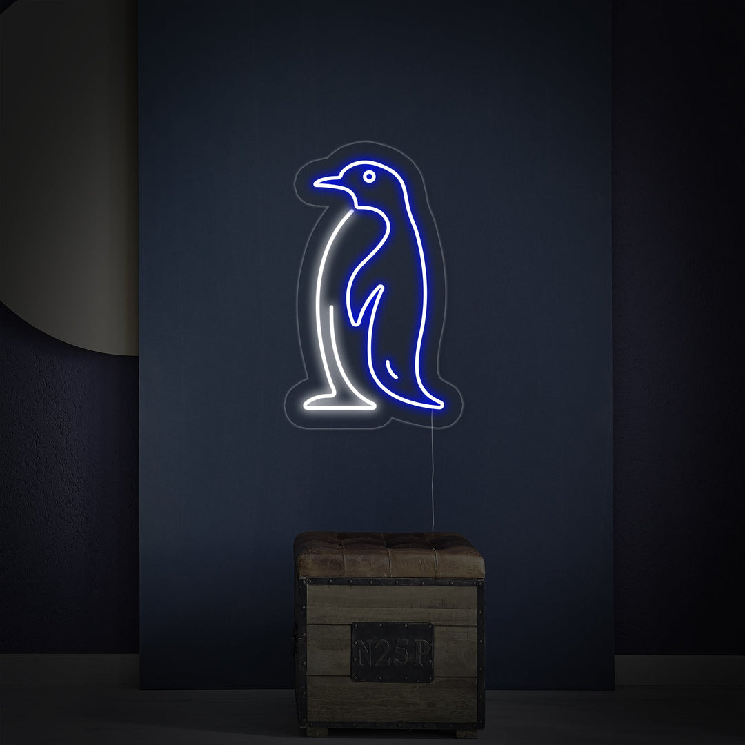 "Antarktischer Pinguin" Neonschrift