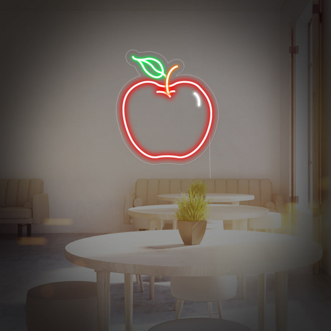 "Apfel" Neonschrift
